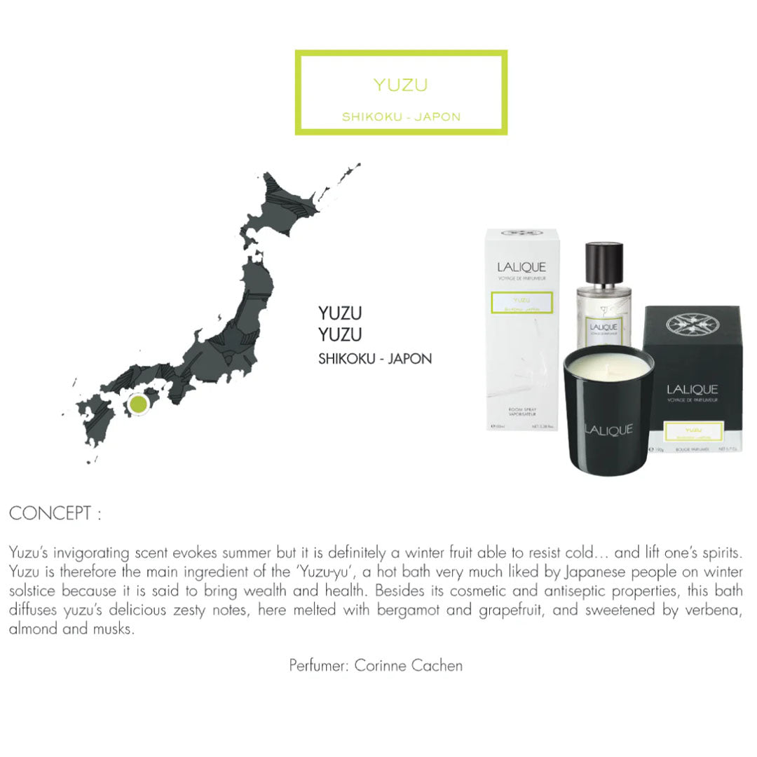 <img alt="Lalique Room Spray Yuzu Shikoku 100ml concept">