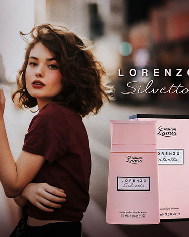 <img alt="Creation Lamis Lorenzo Silvetto EDP 100ml product shot with model">