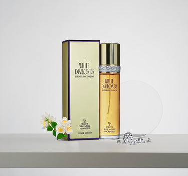 <img alt="Elizabeth Taylor White Diamonds 100ml with box">