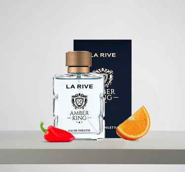 <img alt="La Rive Amber King EDT 100ml with box">