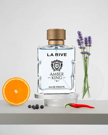 <img alt="La Rive Amber King EDT 100ml front view">