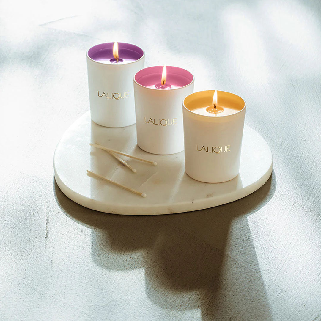 <img alt="Lalique Scented Candle Electric Purple 190g product shot">